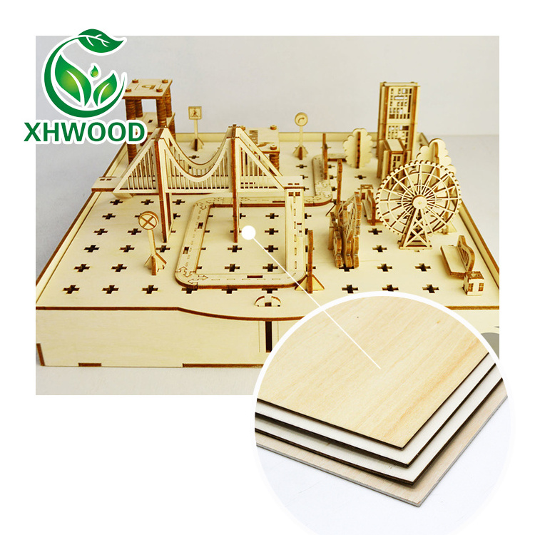 3mm Factory Wholesale Price  Basswood board for Laser Engraving Die Board Poplar Craft  Laser Cut Plywood