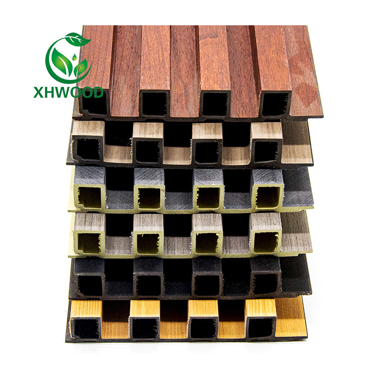 Greenzone modern wood wall paneling terrasse wpc timber tube wall panel composite wood cladding