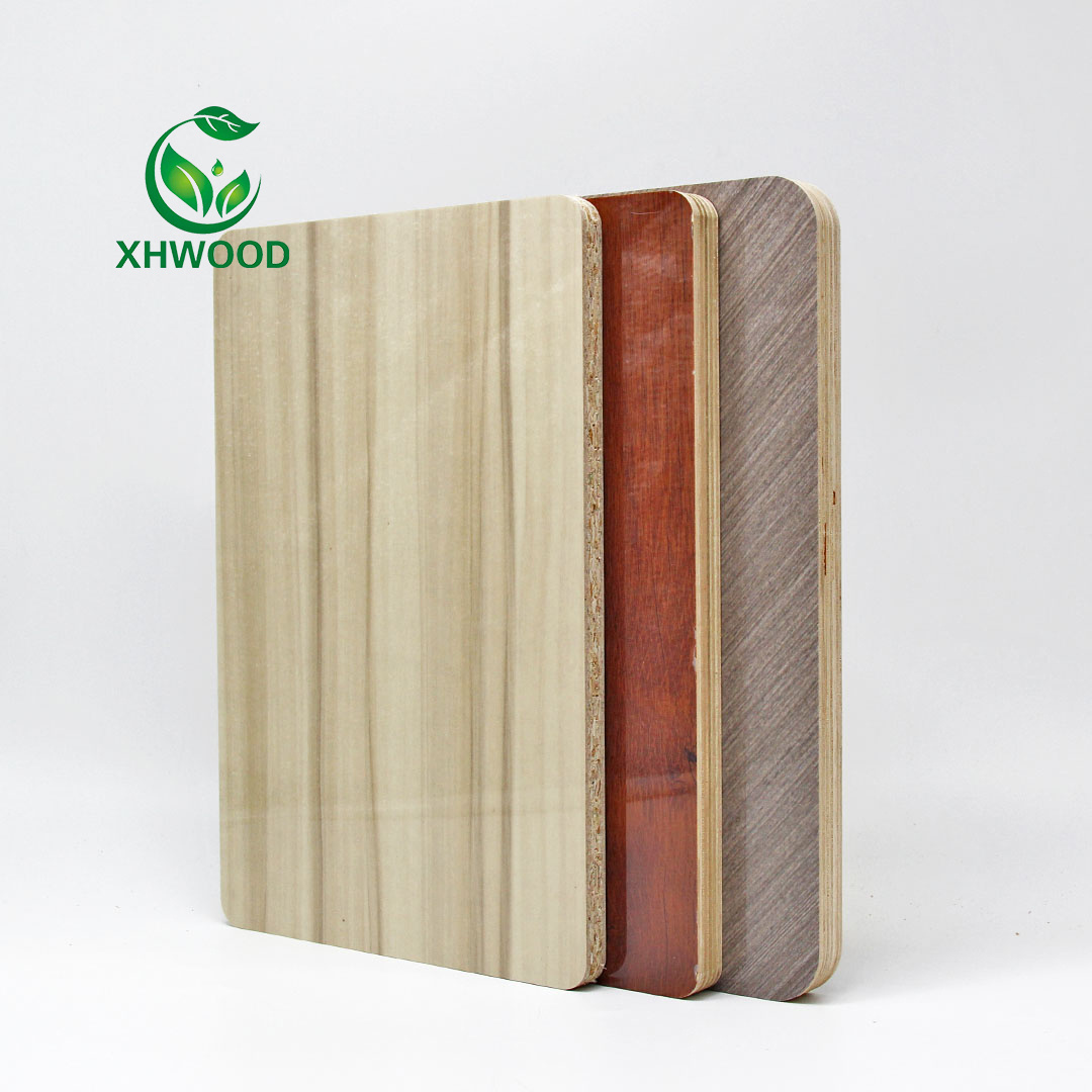 E0  High Quality 18mm Cabinet Making Melamine Plywood Sheet furniture plywood