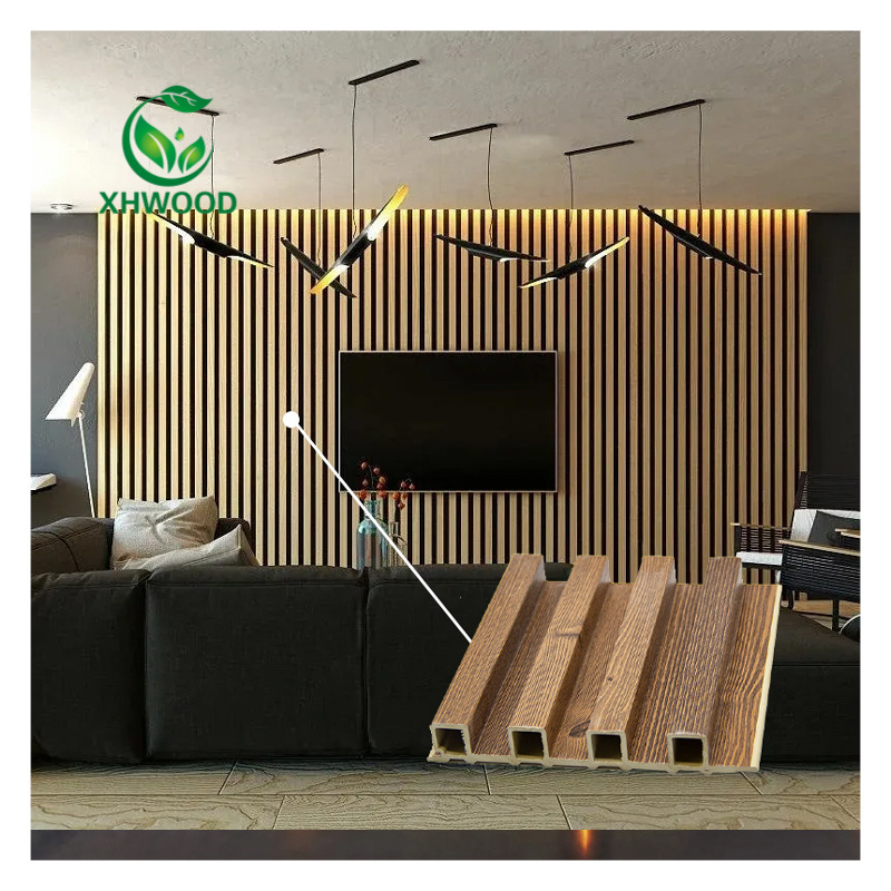 Home Interior Fluted Wall Panel WPC Wooden Wall Slat Panel Cladding Wall Panel