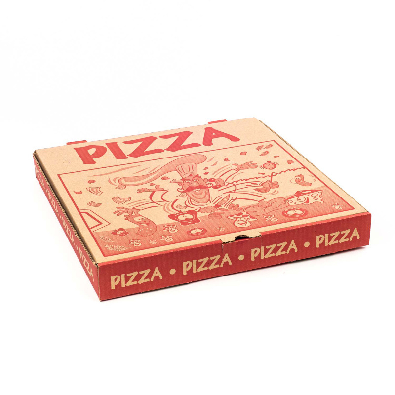 2024 NEW Custom pizza box reusable 33 35 CM 7/9/12  Inch corrugated paper pizza packing Delivery box With Your Own Logo