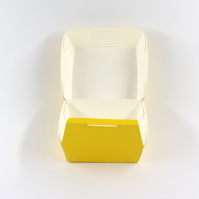 Custom logo restaurant disposable Take away food boxes french fries fried chicken nuggets carton paper food packaging box