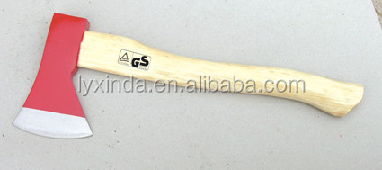 high carbon steel axe with handle