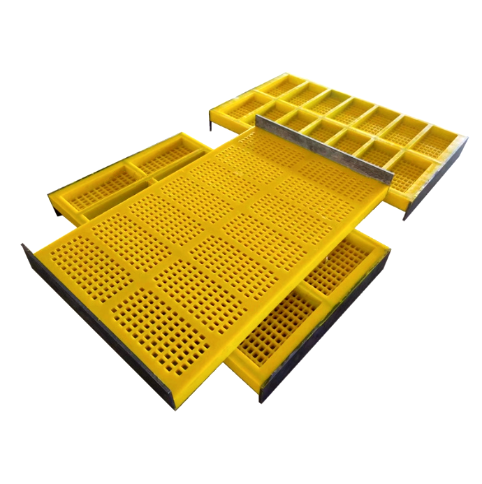 Customized Mining quarry polyurethane high frequency dewatering vibrating screen dehydrating screen  rubber screen mesh