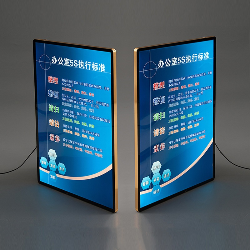 Lightbox Window Display A0/A1/A2/A3/A4 Aluminum Poster Frame Snap Ultra Thin Advertising Metal Lighting Led Light Box