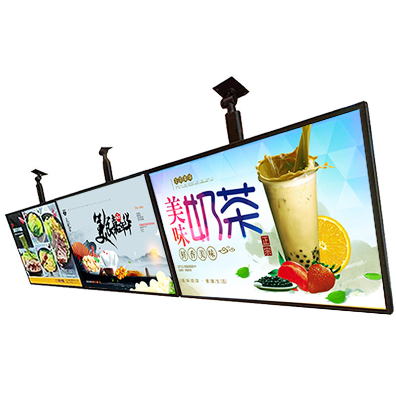 Custom Aluminum Frame Menu Board Display Led Backlit Light Box Magnetic Advertising Light Box For Fast Food Restaurant