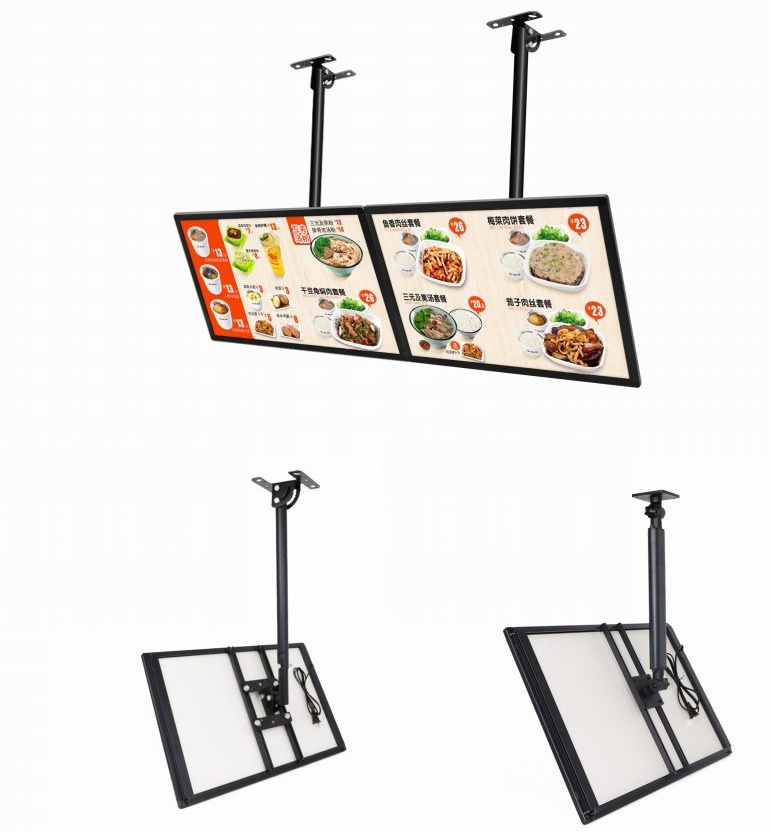 Custom Aluminum Frame Menu Board Display Led Backlit Light Box Magnetic Advertising Light Box For Fast Food Restaurant