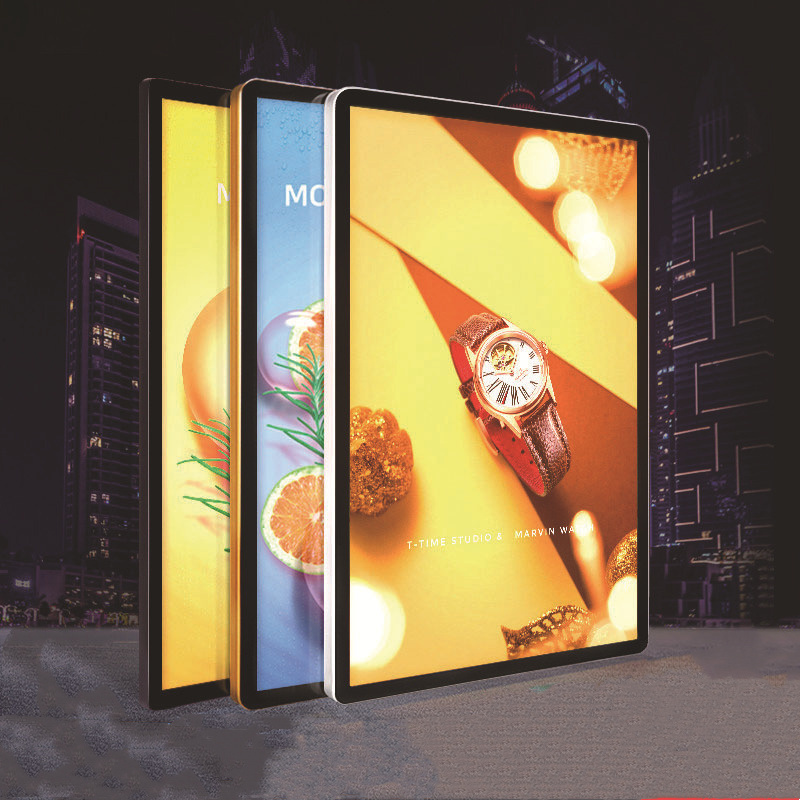 Custom Aluminum Frame Menu Board Display Led Backlit Light Box Magnetic Advertising Light Box For Fast Food Restaurant