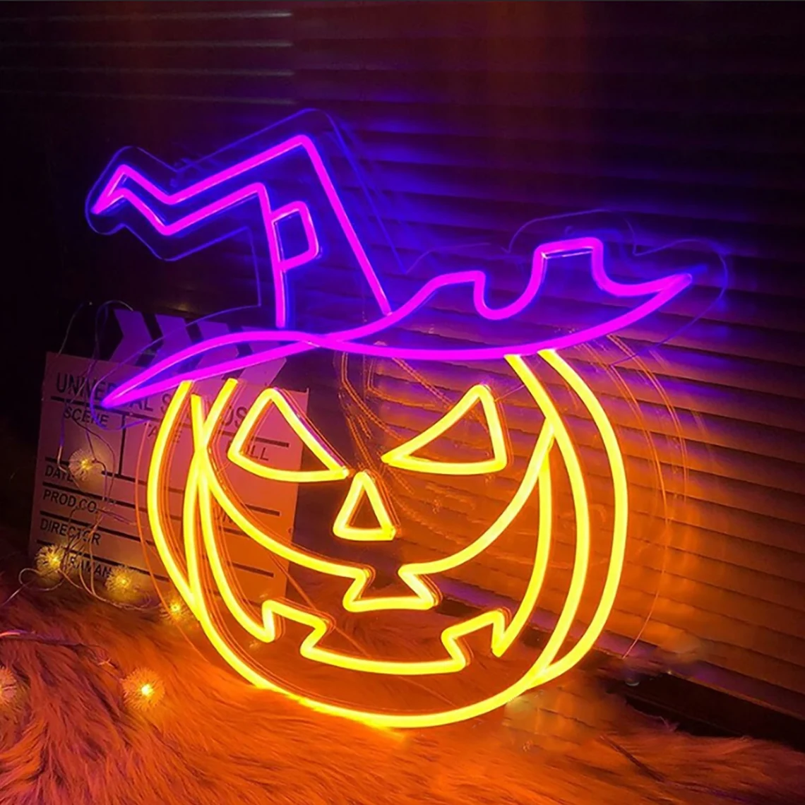 Factory cheap price Personalized custom LED neon sign Custom Halloween Pumpkin neon sign,Neon Lighting, home neon lighting