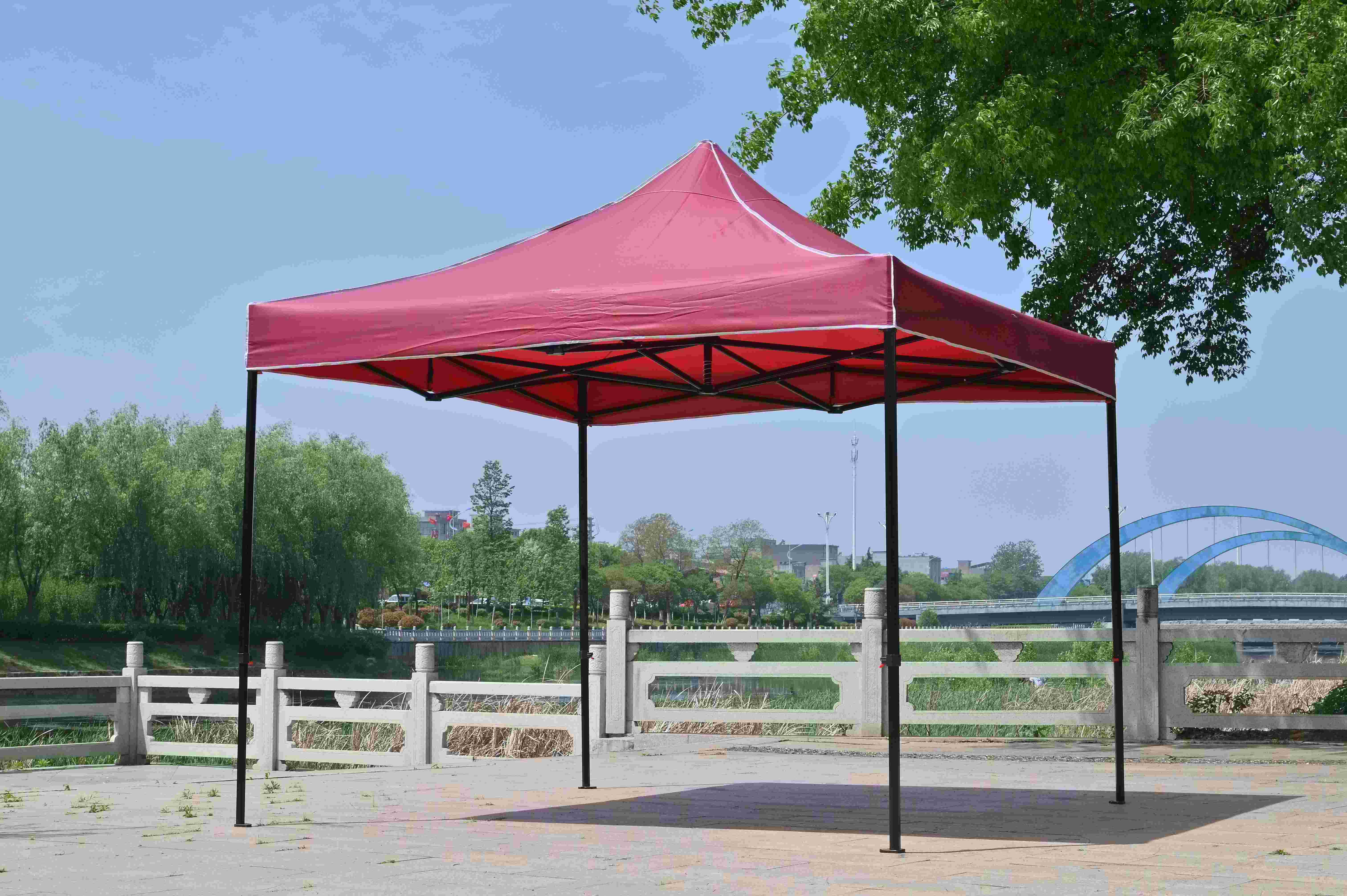 China Cheap  Black Hexagonal Tent Outdoor Custom Used Gazebo Design Canvas Roof Top Tent