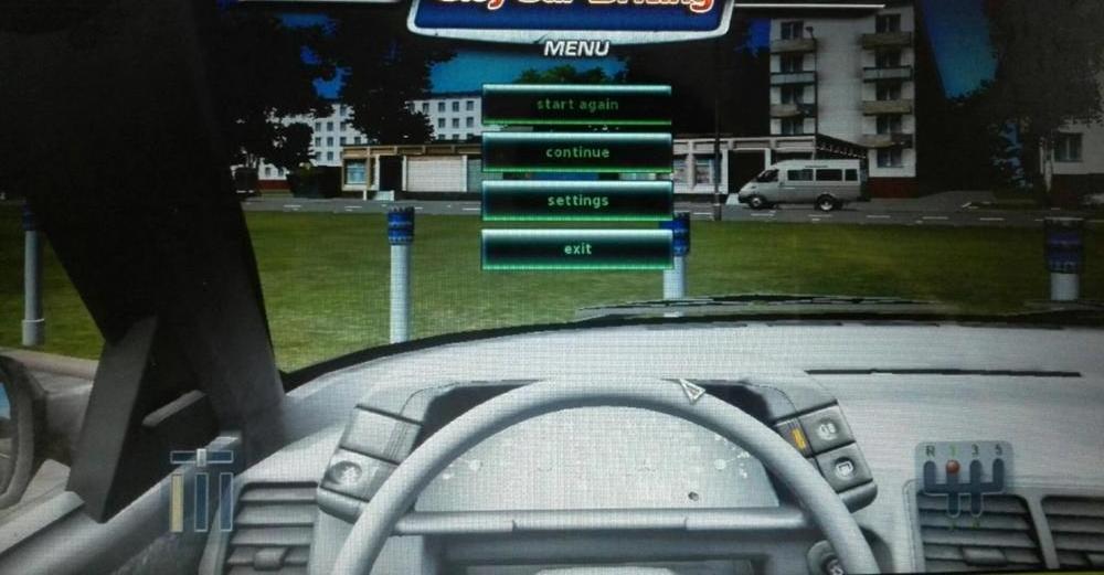 portable car driving school training simulator