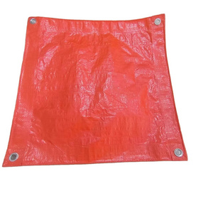 Double orange waterproof pe tarpaulin for agricultural use cover tarp linyi tent to somlia 120g