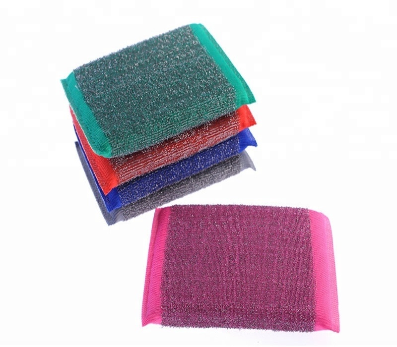 kitchen cleaning stainless steel scourer sponge scrubber, kitchen steel wool sponge