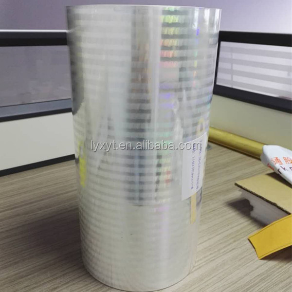 holographic high shrinkage bopp film for cigarette packing