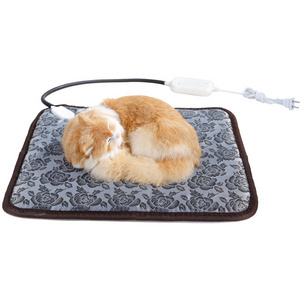 Wholesale Pet Cat Dog Mat Adjustable Electric Heated Waterproof Warm Pet Heating Pad Mat Bed Warmer Blanket