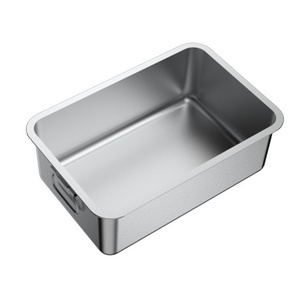 Wholesale Metal Square Durable Portable Easy Cleaning Pet Litter Box  Extra Heavy  Extra Large Stainless Steel Cat Litter Box