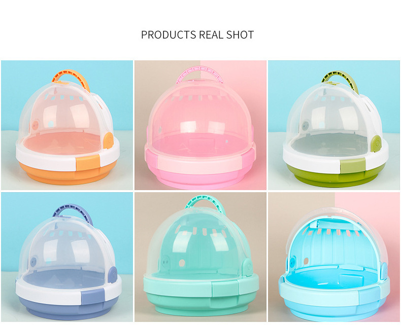 Portable Small Animals Carrier Travel Cage with Water Bottle For Hamster Gerbils Mice Guinea Pig Custom Hamster Accessories