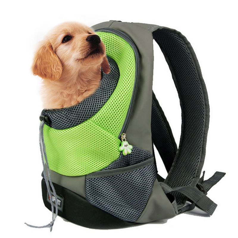 Portable Breathable Pets Bags Dog Sling Puppy Carrier Backpack Double Shoulder Carry Bag