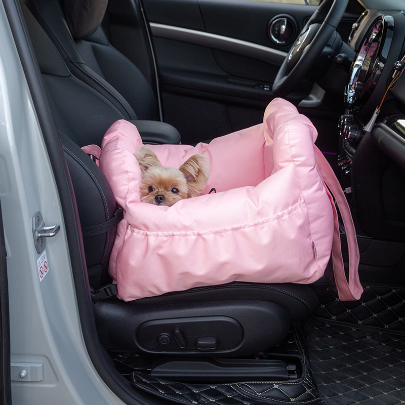 Pet Booster Seat Dog Car Seat Pet Travel Safety Car Seat Dog Bed for Car with Storage Pocket