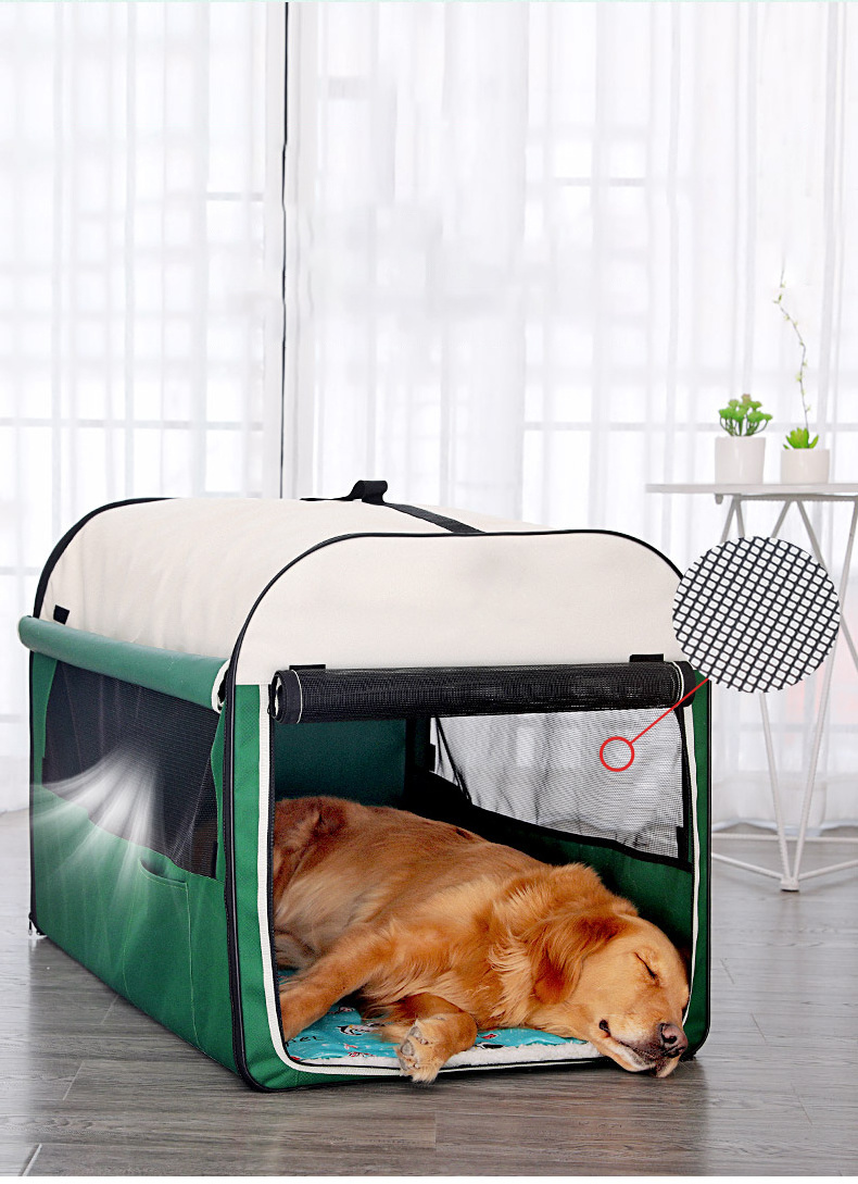 Comfortable Pet Teepee Dog Tent With Cushion dog cage kennel