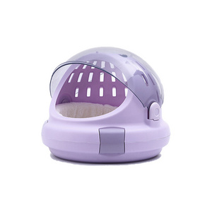 Wholesale Pet Carrier Airline Approved Fashion Durable Breathable Portable Cat Dog Travel Capsule Bag Backpack Houses Cages