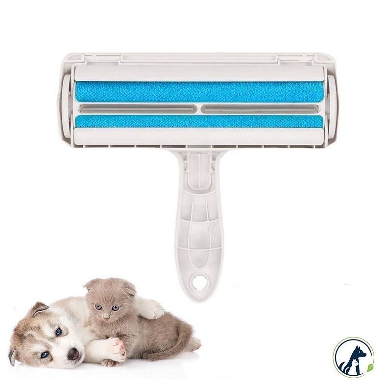 2023 Reusable Cat and Dog Pet Animal Hair Remover Lint Roller Brush Blue