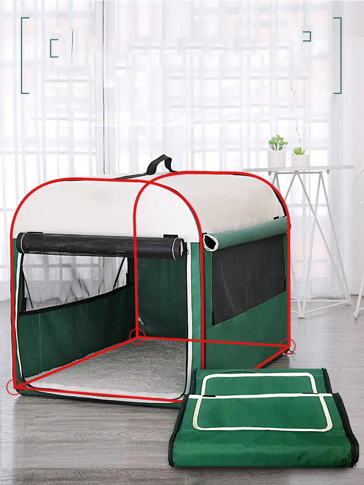 Comfortable Pet Teepee Dog Tent With Cushion dog cage kennel