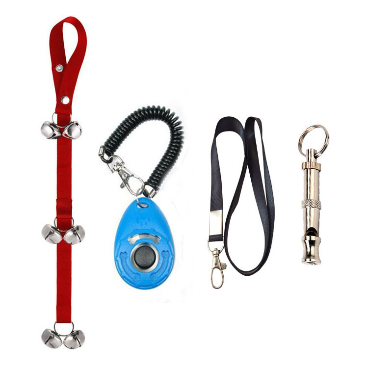 Pet Training Behavior Products Custom Logo Raining Whistle Pet Hand Finger Press Dog Training Clickers for Dogs Cat