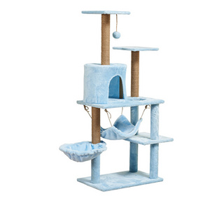 Wholesale Cat Trees Tower Tree House 2022 New Cute Luxury High Quality Large Pet Cat Climbing Frame Cat Tree