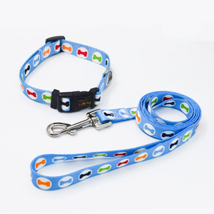 Hot Pet Leash and Collar Sale Personalized Adjustable Custom Dog Collar Leash Logo, Dog Cat Collars & Leashes