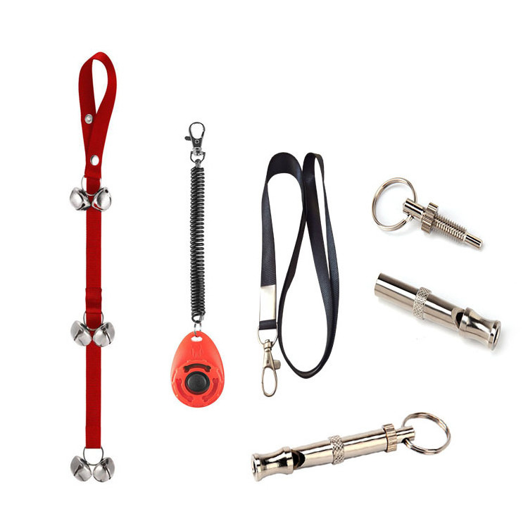 Pet Training Behavior Products Custom Logo Raining Whistle Pet Hand Finger Press Dog Training Clickers for Dogs Cat