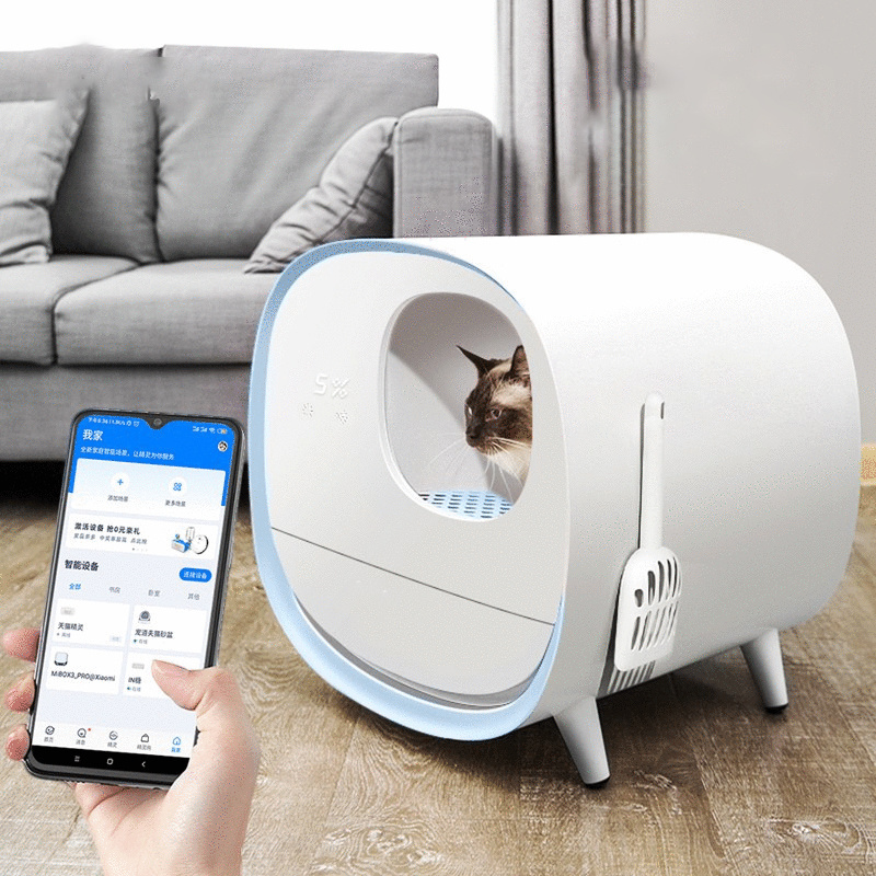 Automatic Smart Cat Toilet Box Fully Enclosed Cat Toilet Self-cleaning Deodorant Anti Splash Drawer Type Cat Litter Box