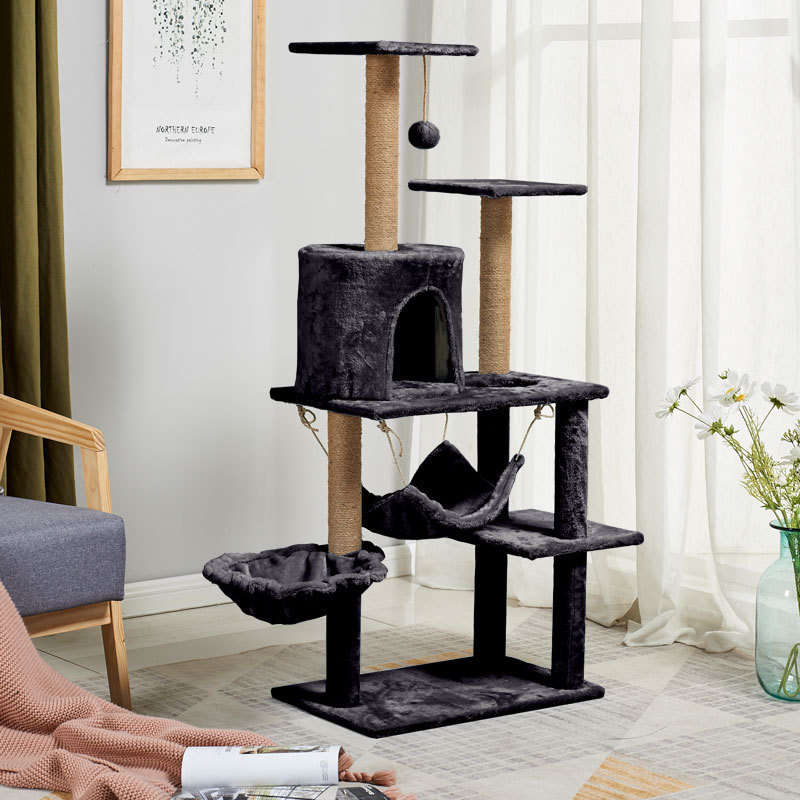 Wholesale Cat Trees Tower Tree House 2022 New Cute Luxury High Quality Large Pet Cat Climbing Frame Cat Tree