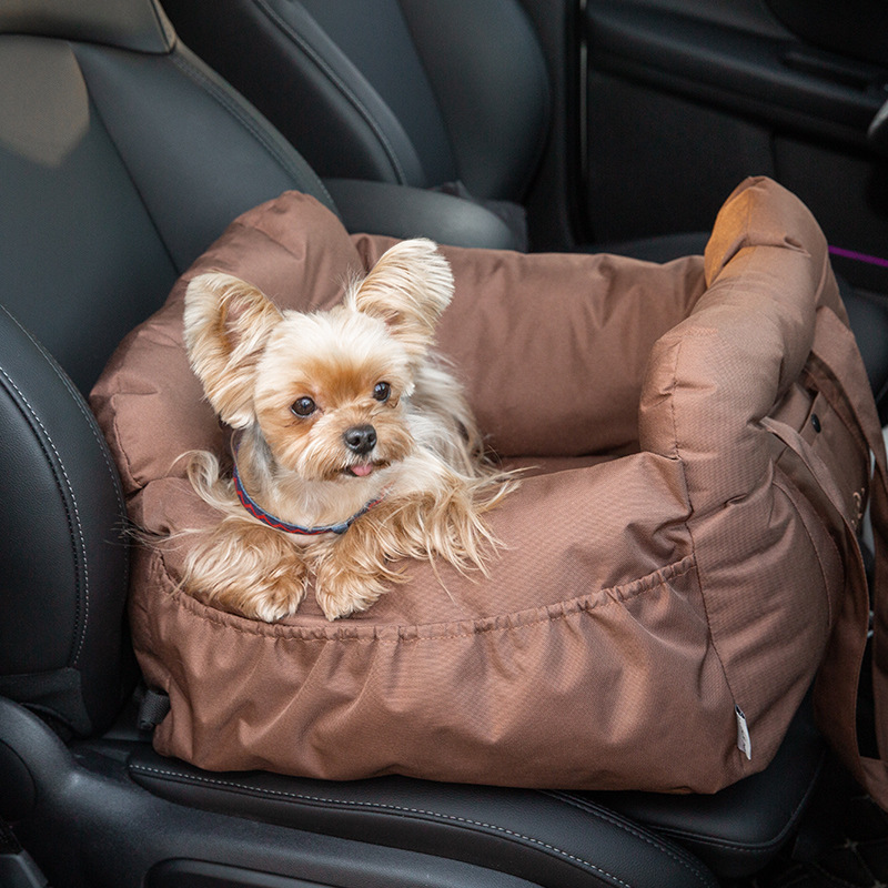 Pet Booster Seat Dog Car Seat Pet Travel Safety Car Seat Dog Bed for Car with Storage Pocket