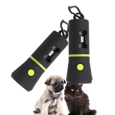 Scented Pet Dog Waste Bags Dog Poop Bags and Dispenser with Electric Torch Led Safety Flashlight