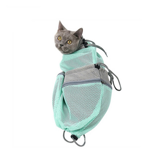 New Pet Product High Quality Polyester Grooming Cat Bathing Bag Shower Washing Supplies  Cleaning Cat Washing Bag