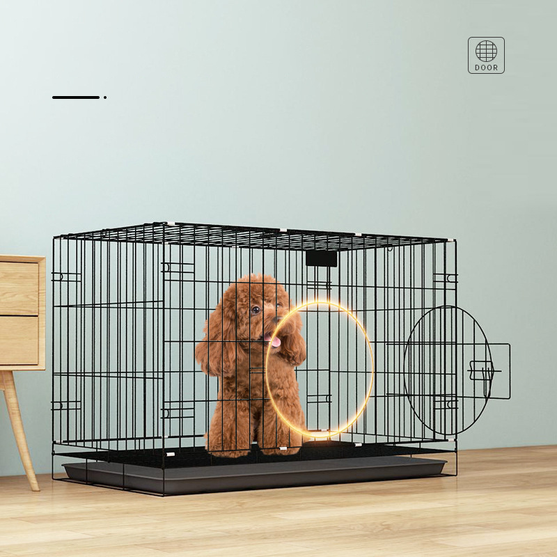 Size Customized Large Pet Kennel Double Door Animal Cage Steel Wire Dog Crate