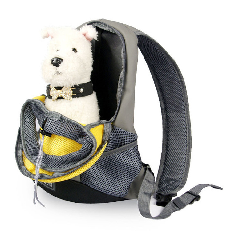 Portable Breathable Pets Bags Dog Sling Puppy Carrier Backpack Double Shoulder Carry Bag