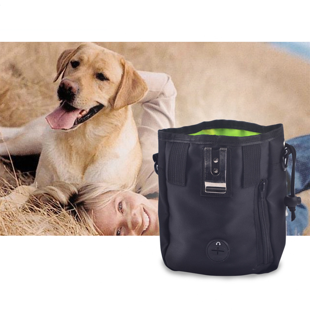 Wholesale Pet Training Dog Treat Bag Portable Dog Walking Pet Waist Pouch Multi-Use Nylon Dog Treat Pouch With Poop Bag