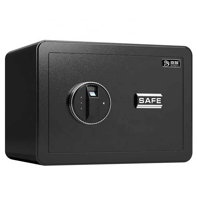 DINGFA Two Key Small Digital Intelligent Laptop Money Hotel Safe Box, Smart Mini Hotel Safety Box