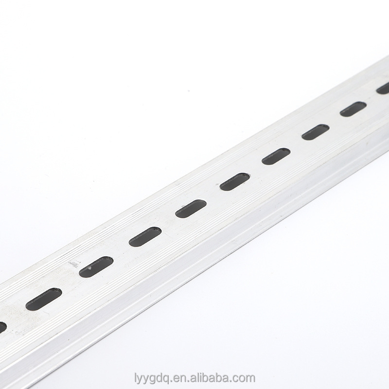 Aluminium stainless steel 35mm Width X 7.5mm Height Thickness 1.2mm 1.0mm Standard Size Mountable Stainless Steel Din Rail