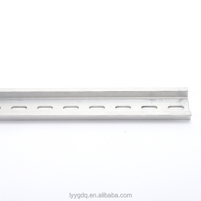 Aluminium stainless steel 35mm Width X 7.5mm Height Thickness 1.2mm 1.0mm Standard Size Mountable Stainless Steel Din Rail