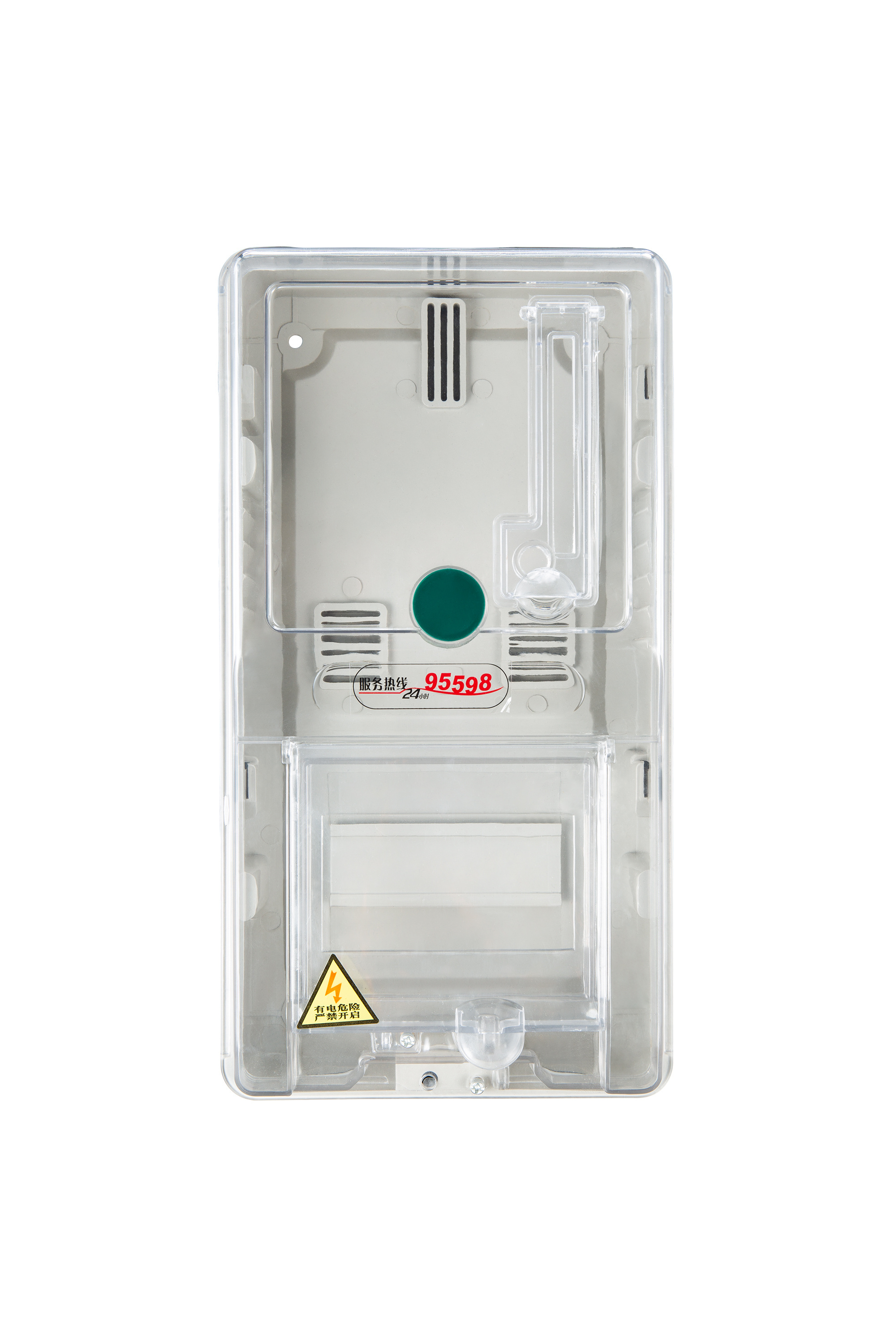 Outdoor Waterproof Electricity Meters single plastic transparent electrical energy meter box