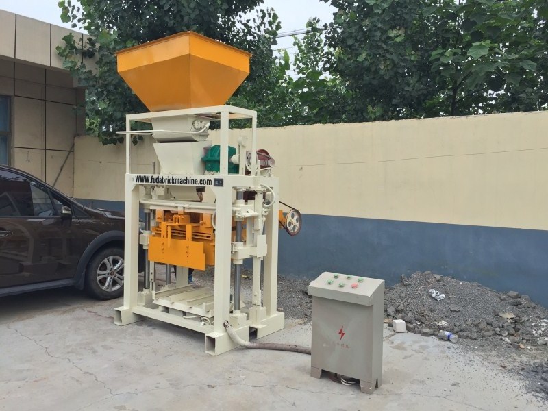 Semi automatic QT40C-1 flyash interlocking paver block machine cement concrete bloque fly ash brick making machine