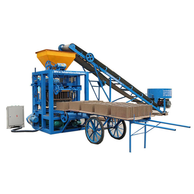 QT4-24B semi Automatic Cement Block Moulding Machine Prices of Block Moulding Machine in Ghana