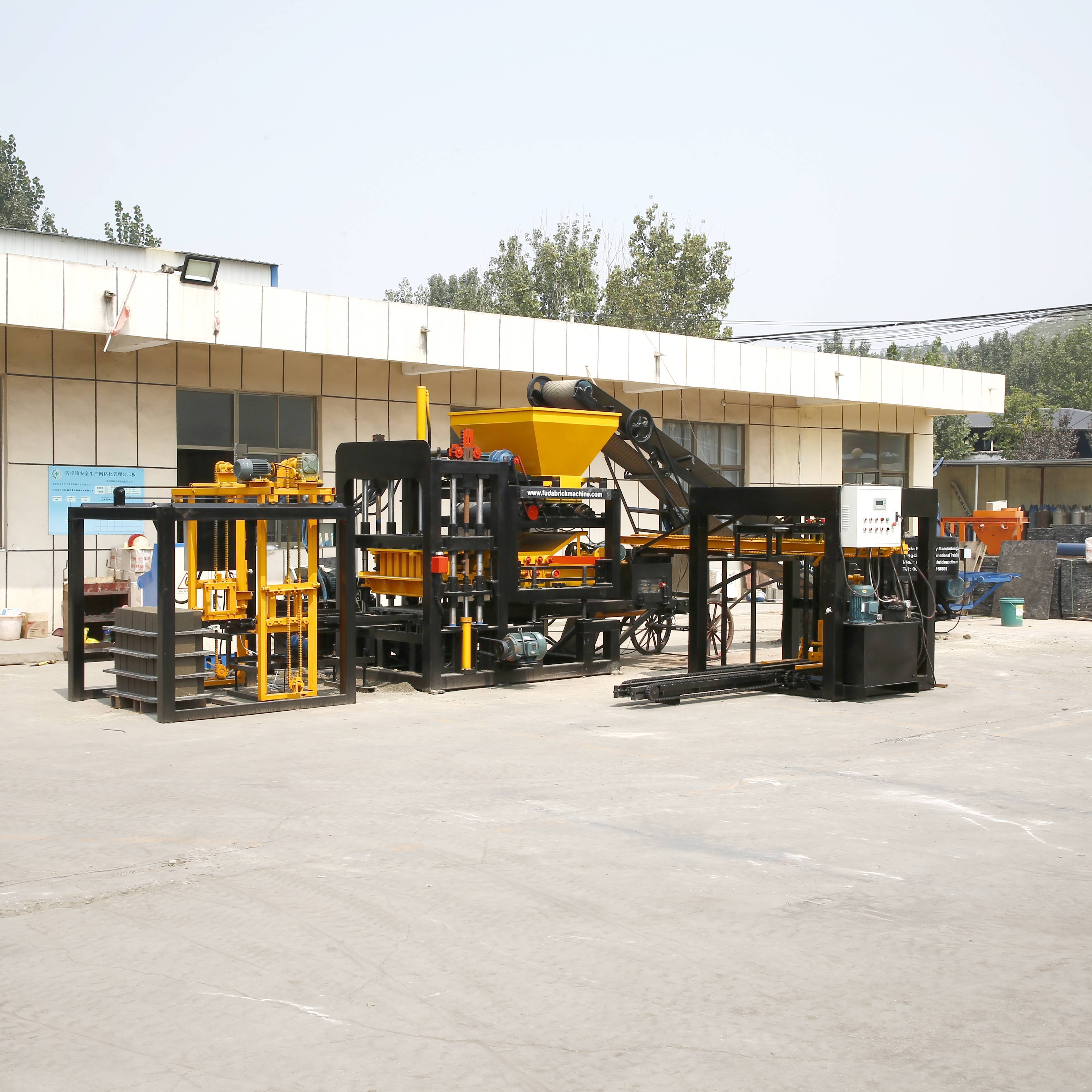 hollow brick making machinery concrete block machine supplier fully automatic building material maker