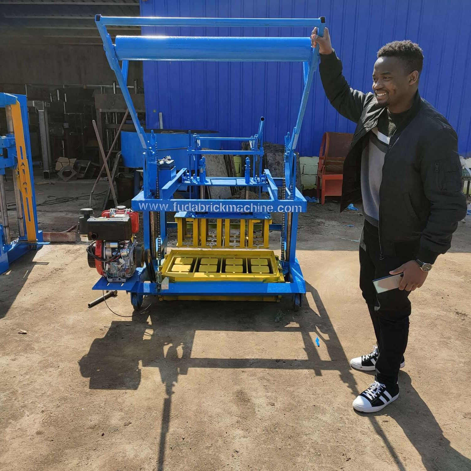 Diesel egg laying concrete block machine price interlocking Manual Brick Making Machinery