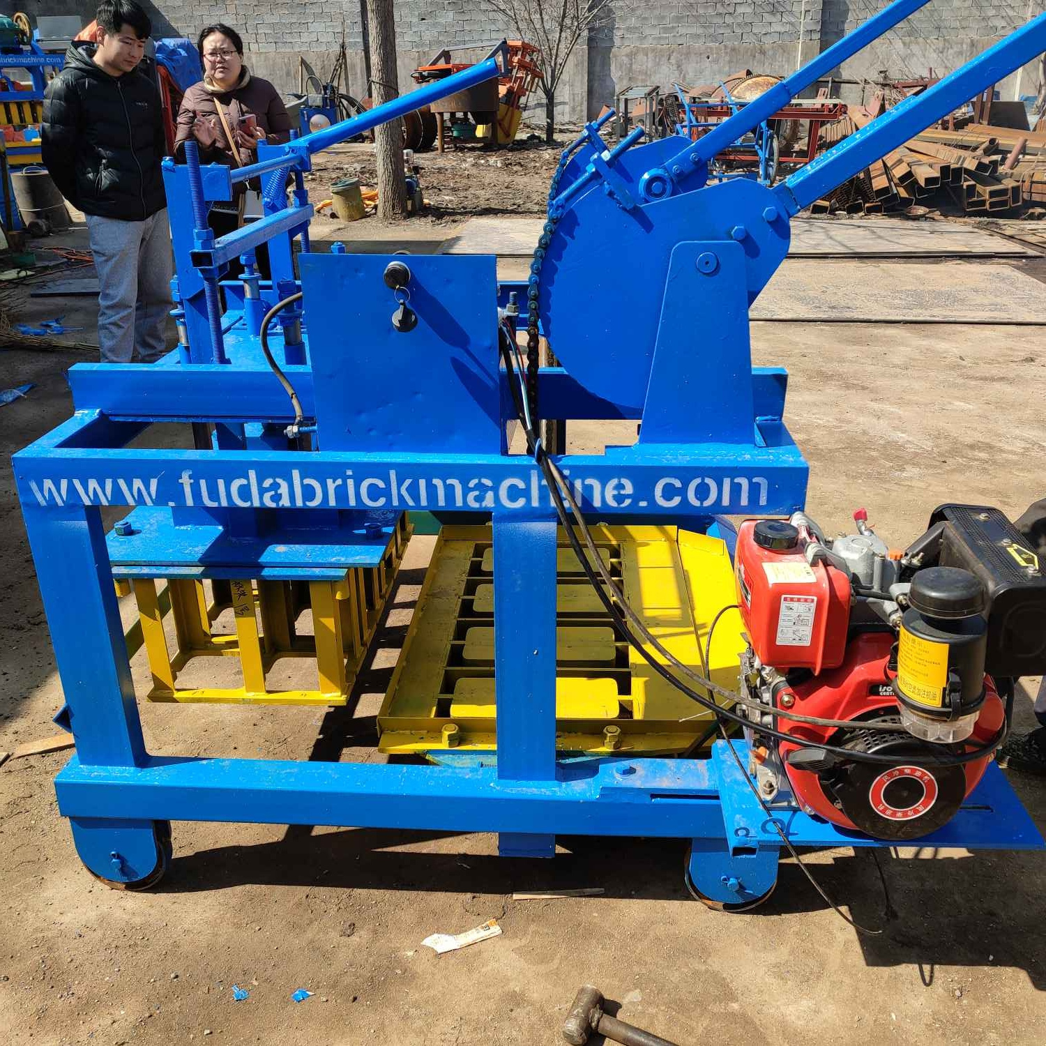 Diesel egg laying concrete block machine price interlocking Manual Brick Making Machinery