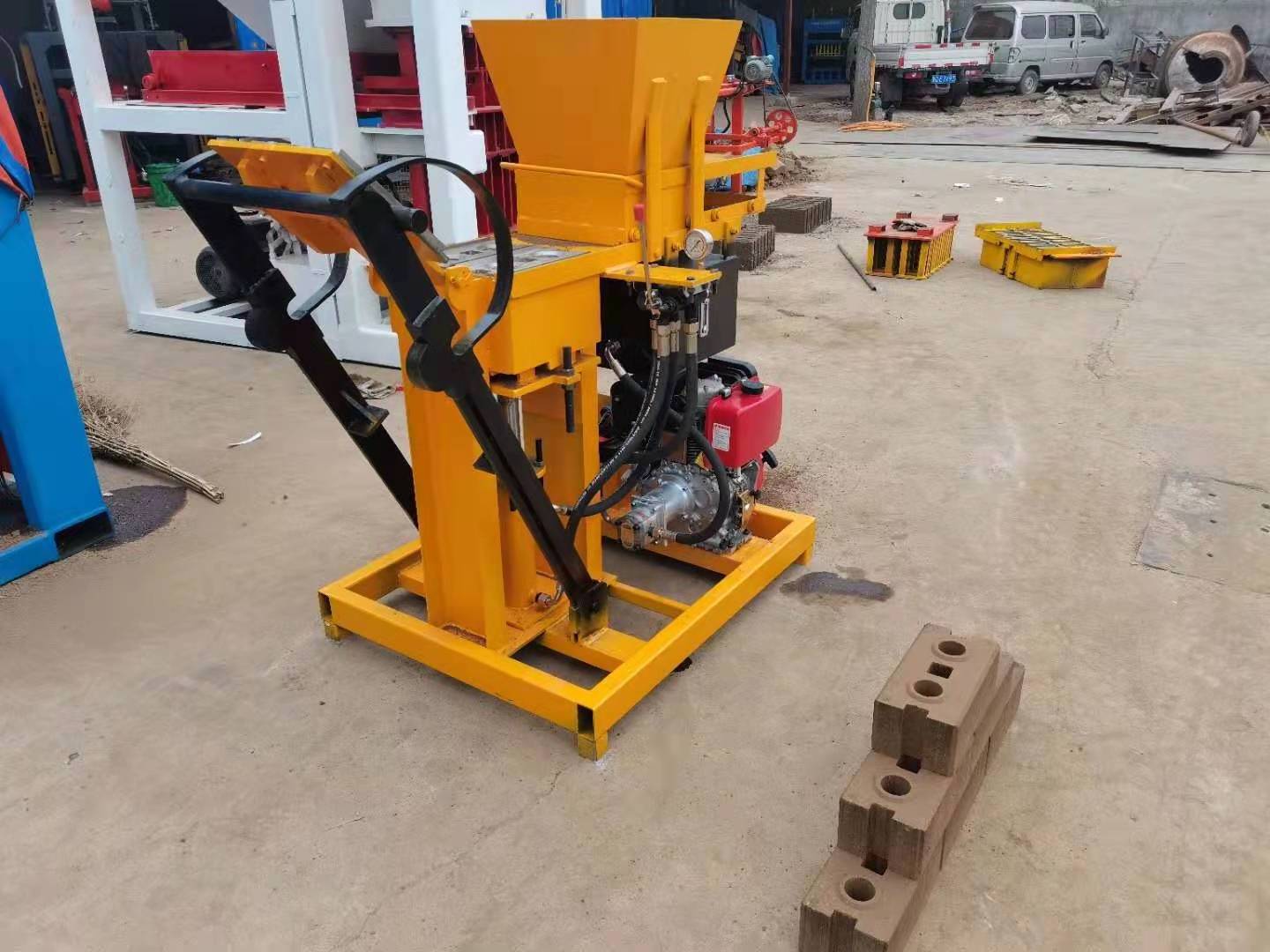 eco brava electric interlock automatic clay brick machine hydraulic press for making blocks ecological electric interlocking