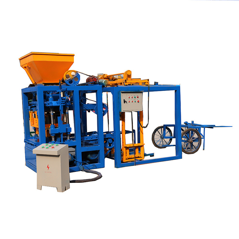 QT4-24B semi Automatic Cement Block Moulding Machine Prices of Block Moulding Machine in Ghana